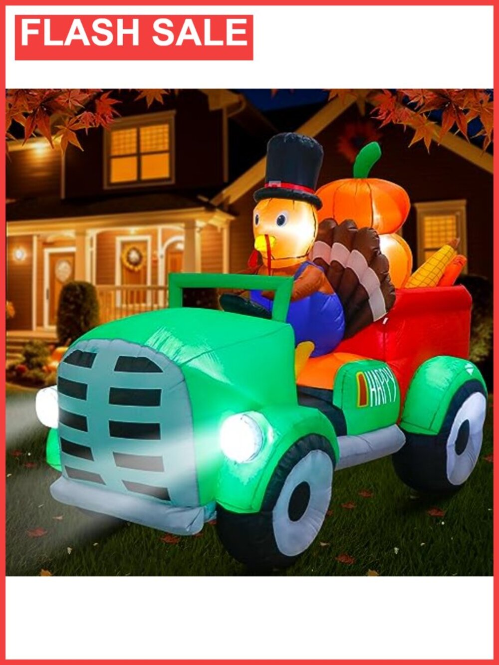 8FT Thanksgiving Inflatable Turkey Outdoor Yard Decoration